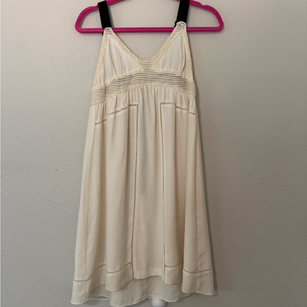 rag & bone Cream Chemise with Black Straps